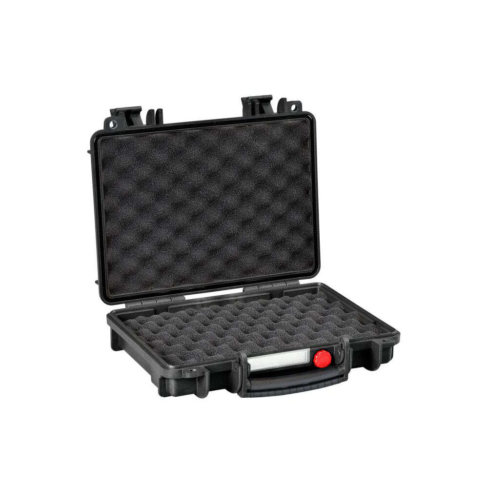 Soft Gun Cases Explorer Case 4.50" REDBYEXPL BLK DBL PIST CS 2 TRY CNV FOAM